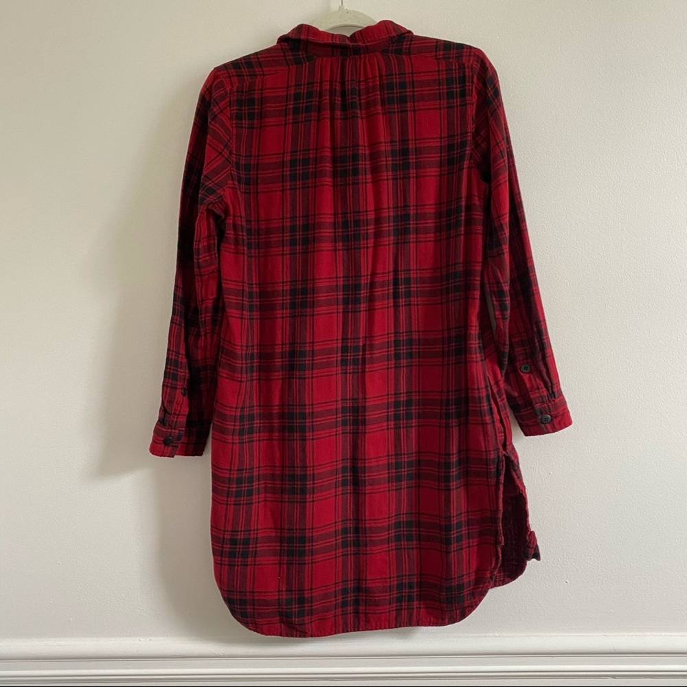 Madewell Latitude Buffalo Check Flannel Shirtdress - Picture 8 of 16